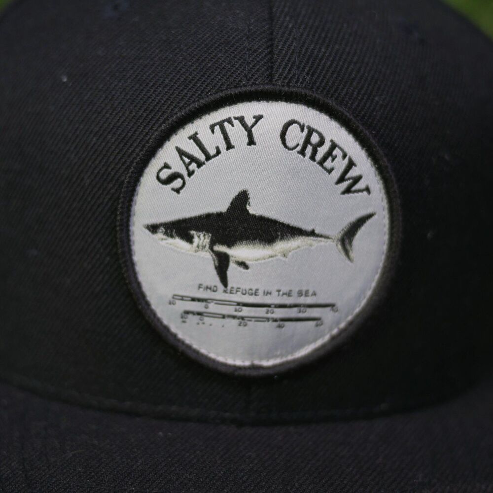 Salty Crew Bruce 6-panel Black Hat - Snap Back - OSFA